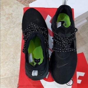 Nike React Presto Black Cat  Black/Electric Green-Black-White